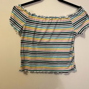Rainbow crop top